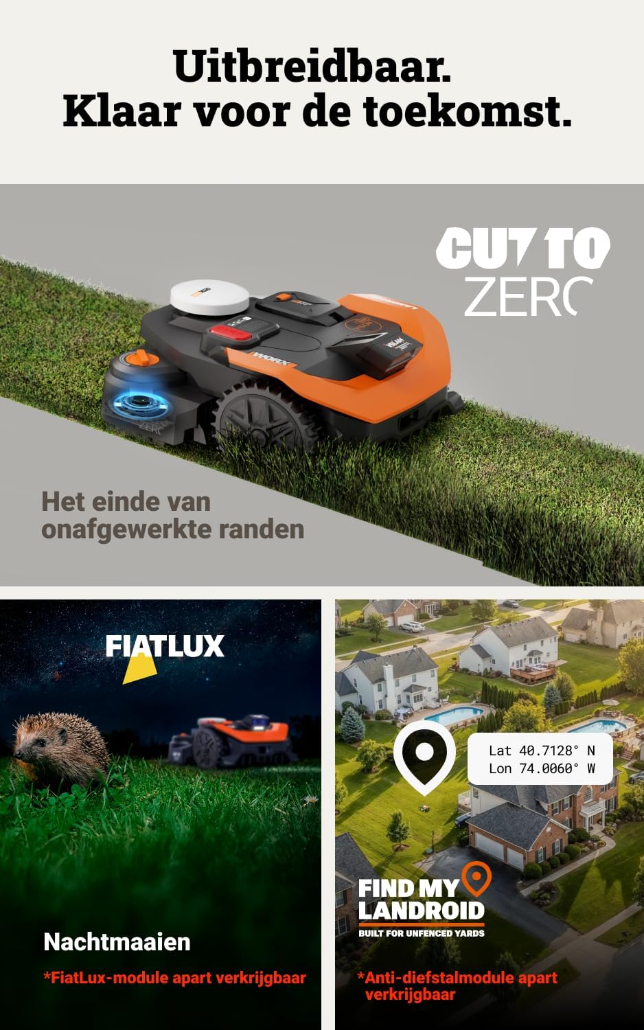 Worx Landroid Vision Cloud WR312E 2WD robotgrasmaaier