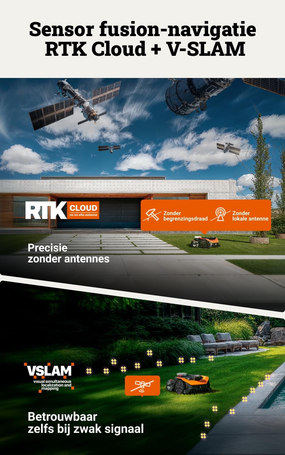 Worx Landroid Vision Cloud WR312E 2WD robotgrasmaaier