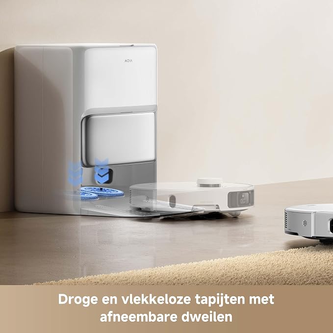 Mova P50Pro Ultra Robotstofzuiger met Flexibele Dweil