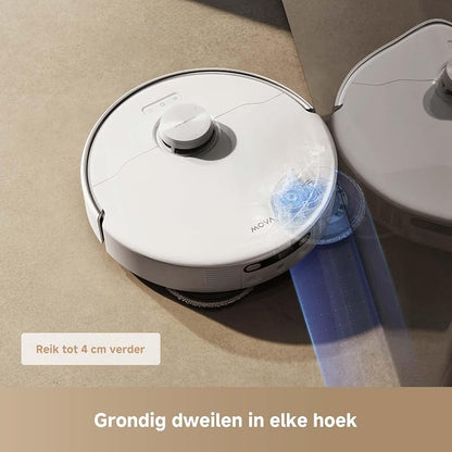 Mova P50Pro Ultra Robotstofzuiger met Flexibele Dweil