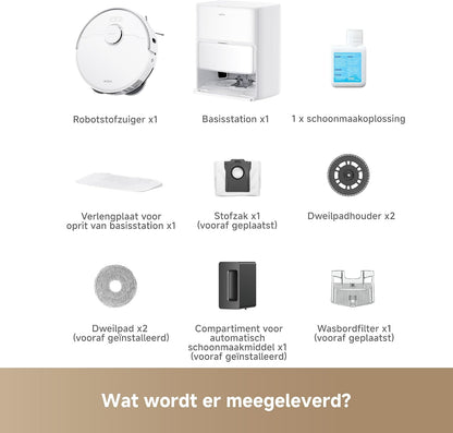 Mova P50Pro Ultra Robotstofzuiger met Flexibele Dweil
