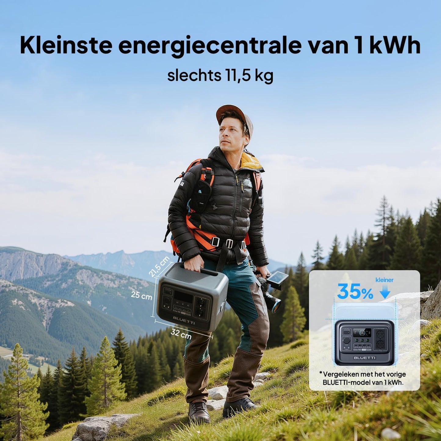 BLUETTI Elite 100 V2 Draagbaar Power Station